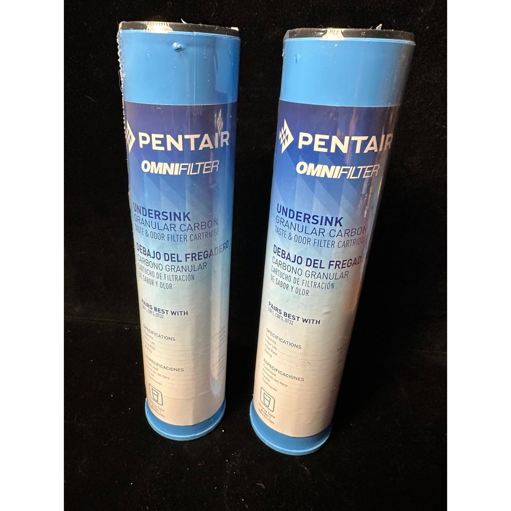 Pentair OmniFilter GAC1 Undersink Granular Carbon Water Filter Cartridge 2‎ Pack